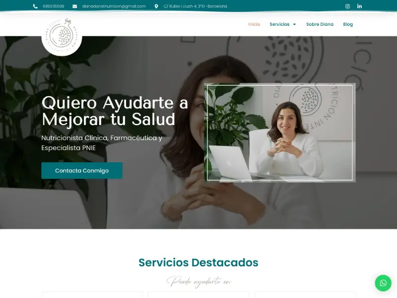 Web de Diana Donat Nutrición