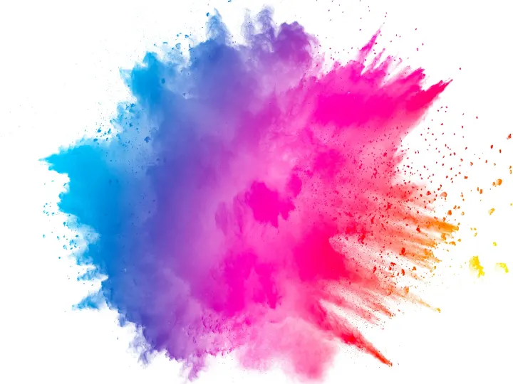 Salpicadura de pintura de colores